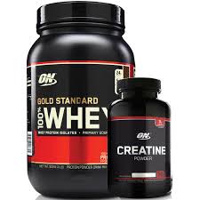 whey protein + creatina - suplementos para hipertrofia