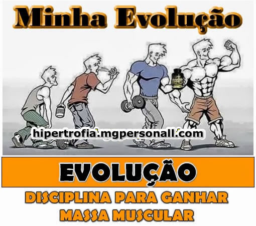 como ganhar massa muscular - evolução