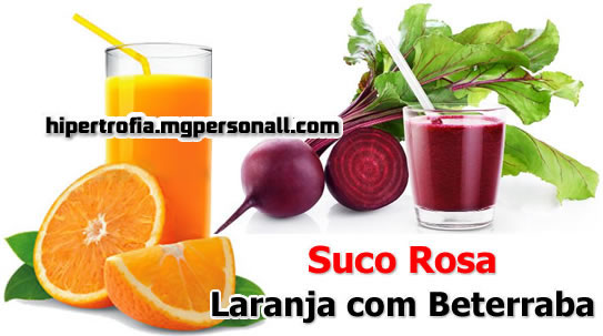 suco rosa para pré-treino e pós-treino