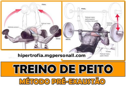 Treino Pré-Exaustão para Peito