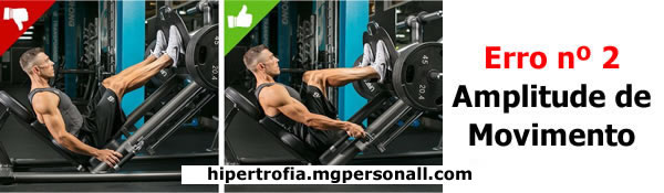 Erros no Leg Press - Pouca amplitude de movimento