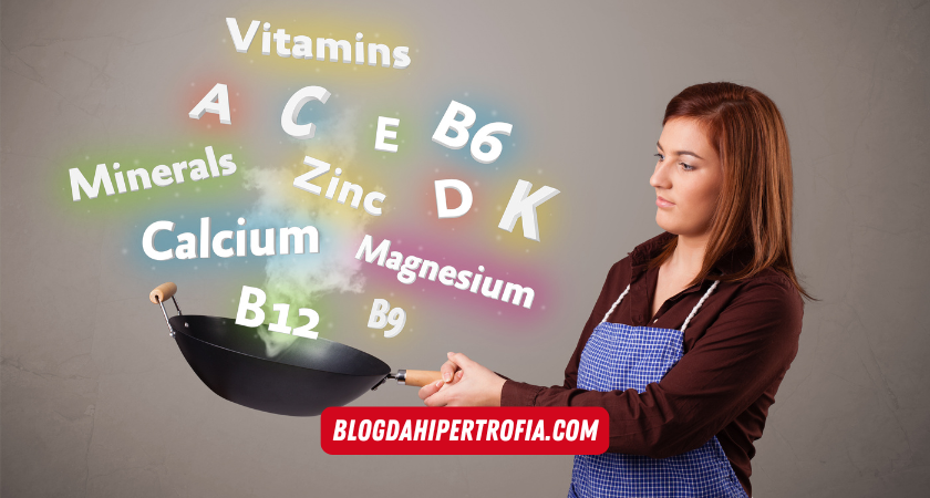 mulher vitaminas e minerais para hipertrofia